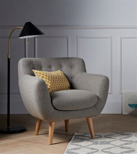 It's for your sofa, arm chair and other seats, especially in drawing room. Mimi Light Grey Armchair | Swoon Editions | Chair, Compact ...