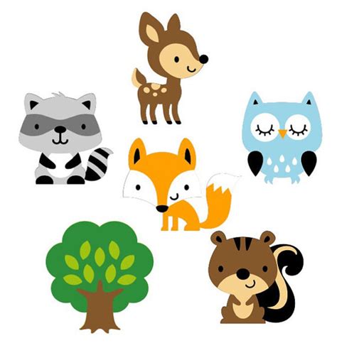 Baby Woodland Animals Clipart Free Download On Clipartmag