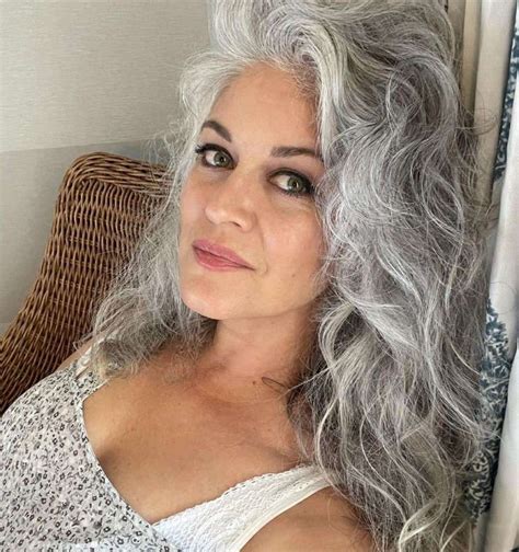 top 30 hairstyles for grey hair over 60 2023 update long silver hair silver white hair