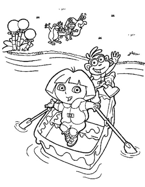 Dora The Explorer Coloring Pages Isa Coloring Pages