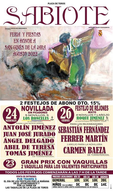 Festejos Taurinos 2022 – Sabiote