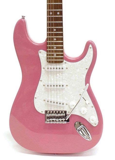 Pink Guitar Rozen Gitaar