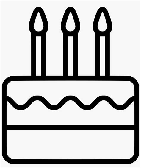 Birthday Cake Comments Birthday Cake Clip Art Black And White Png PNG Image Transparent PNG