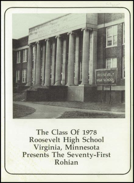 Explore 1978 Roosevelt High School Yearbook Virginia Mn Classmates