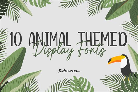 10 Animal Themed Display Fonts The Font Bundles Blog