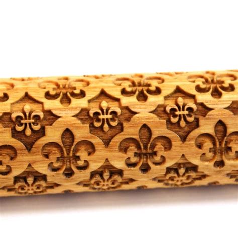 Flowers Embossing Rolling Pin Christmas T Laser Engraved Etsy