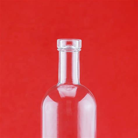 Clear Cylindrical Glass Bottle Vodka Glass Bottle 1l 750ml High Quality Clear Cylindrical Glass