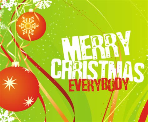 Merry Christmas Everybody Vector Art And Graphics
