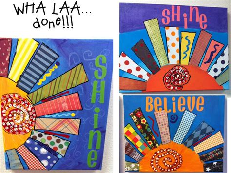 They're easy to do and are great for a wide variety of ages. End of the Year Art Project - Teach Junkie