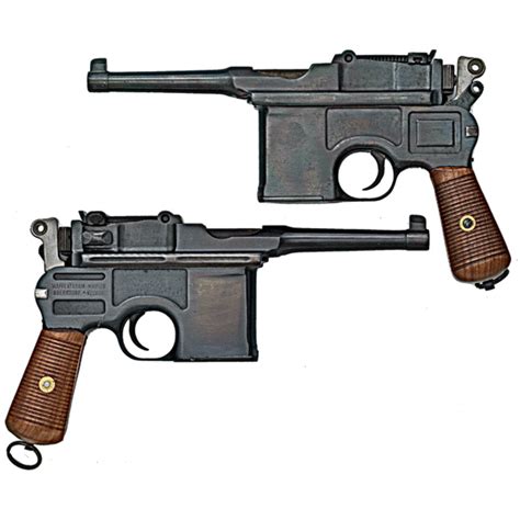 Broomhandle Mauser C96 Semi Automatic Pistols Lot Of Two Cowans