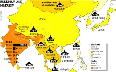 Buddhism Spread Map