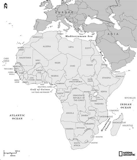 Labeled And Unlabeled Maps Of Africa Free Printable Maps Of Africa