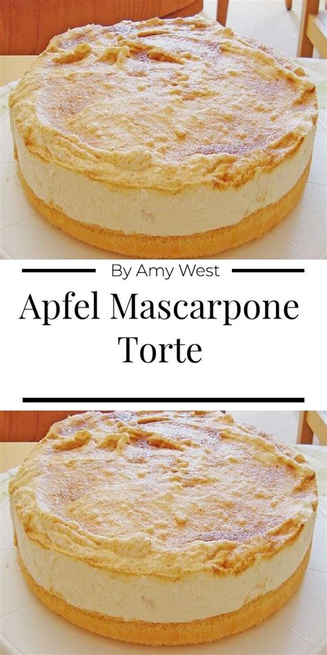 Mascarpone hinzufügen und 30 sek./stufe 3 verrühren. Apfel Mascarpone Torte in 2020 | Kuchen und torten rezepte ...