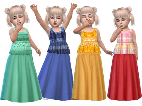 The Sims Resource T55 Toddler Skirt 01 Base Game