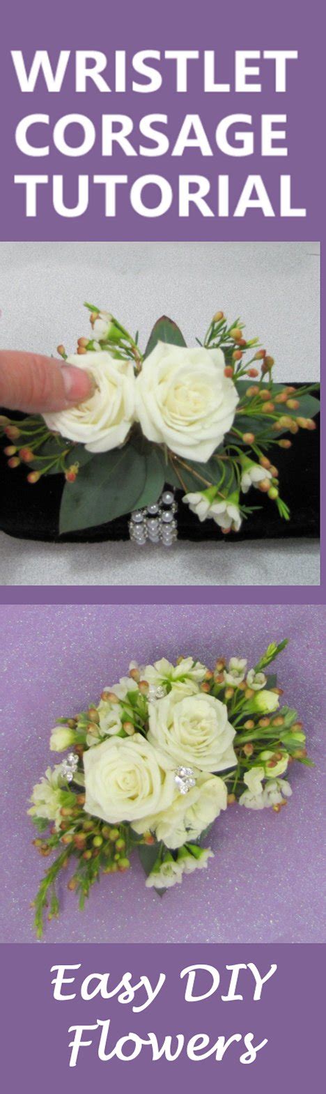 How To Make A Wrist Corsage Free Diy Wedding Flower Tutorials Diy