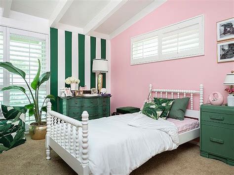 Emerald Green And Pink Bedroom Mia Living