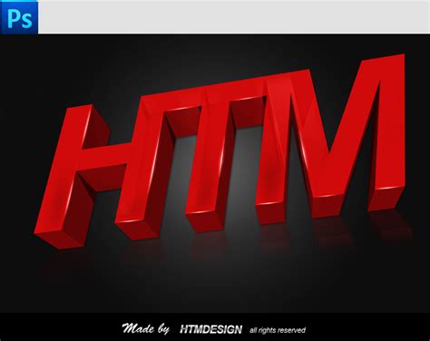 Htm 3d Logo By Htmdesign On Deviantart
