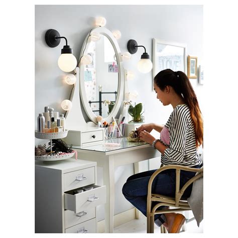 You may found another ikea vanity table with mirror and bench better design ideas. IKEA - HEMNES Dressing table with mirror white # ...
