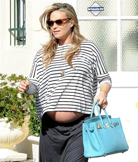 A Very Pregnant Molly Sims Looks Ready To Pop As She Shows Off Her