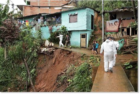 Heavy Rain Triggers Flooding And Deadly Landslide In Cali Colombia