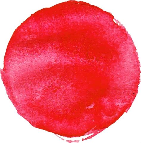 Sun Drawing Red Watercolor Circle Decor Vectors Graphic Art Designs In