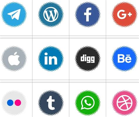 Icons Social Media 15 Font Upfonts
