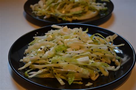 Salade de chou blanc façon resto jap