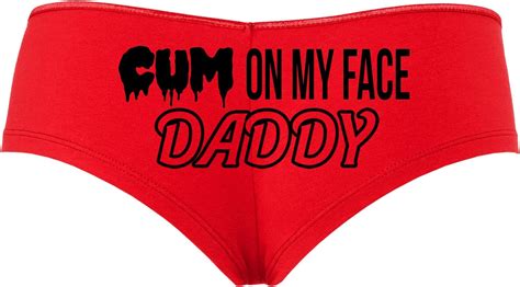 Knaughty Knickers Cum On My Face Daddy Facial Cumslut Slutty Red