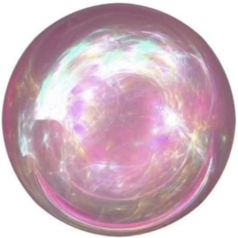 Cool Edgy Tiktok Round Icon Pfp Cute Pink Rose Pearl Reflection Sphere