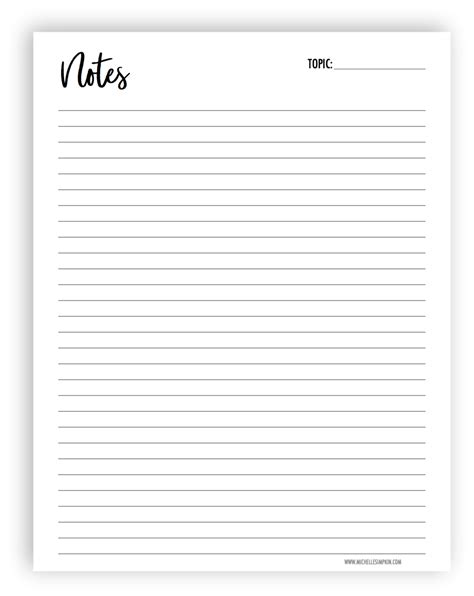 Check out our note taking template selection for the very best in unique or custom, handmade pieces from our calendars & planners shops. FREE PRINTABLE! Use this free Note Pad printable to make ...