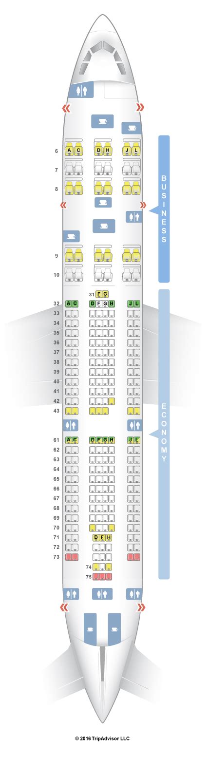 Seatguru Seat Map China Eastern Airbus A330 200 33e
