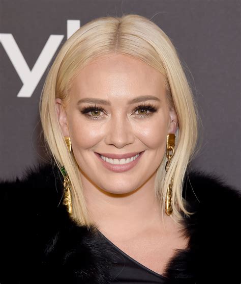 Hilary Duff Ditched Her Platinum Blonde Hair For Spring