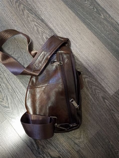 Sling Bag Men Genuine Leather Murse Man Purse Mens Bag Pouch Waist