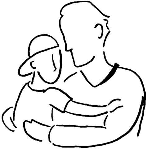 Son Hugging Father Clipart Clip Art Library