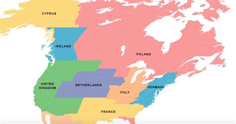 Compare Europes And The Americas Populations By Looking At This Cool Map