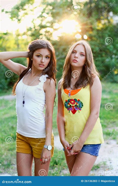 two beautiful caucasian girls stock image image of health female 26136383