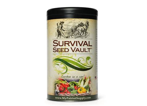 Survival Seed Vault Only 1499 Reg 3999 20 Easy To Grow Varieties