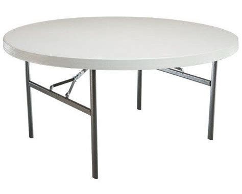 Lifetime 42970 60 Round White Granite Plastic Folding Table 4 Pack