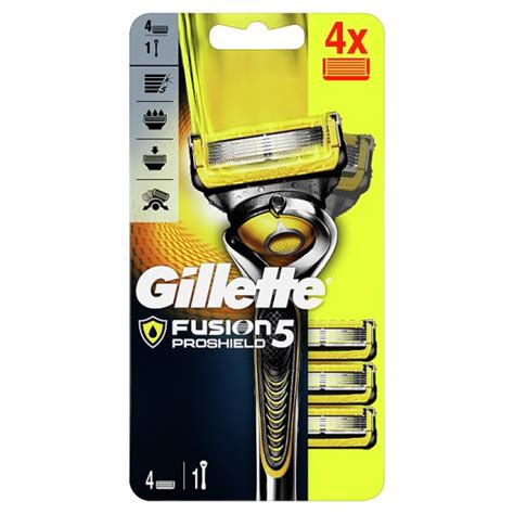 gillette fusion5 proshield razor for men 4 blade refill tesco groceries