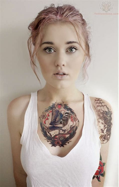 Most Beautiful Chest Tattoo Design Ideas For Women