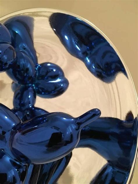Photo by amaury laporte, via flickr. Jeff Koons Balloon Dog Plate in Blue, Original 1995 ...