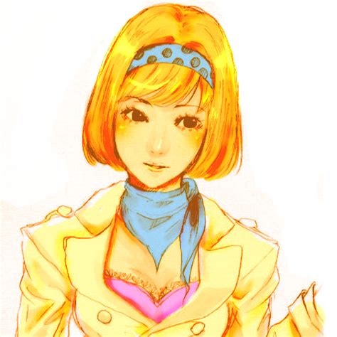 Safebooru 1girl Blonde Hair Bob Cut Breasts Cleavage Coat Hairband