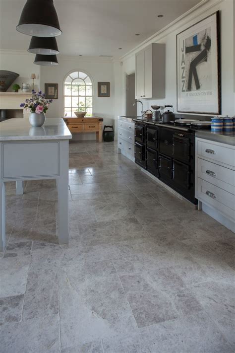 Browse kitchen floor tile on houzz. Tundra Tumbled Marble Tile | Mandarin Stone