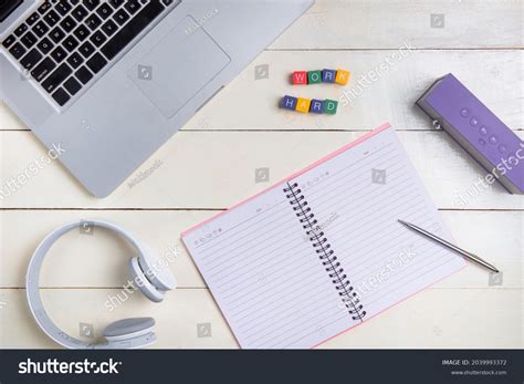 Modern Workplace Flat Lay Top View Stock Photo 2039993372 Shutterstock
