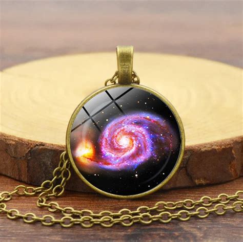 Galaxy Necklace Nebula Jewelry Orion Universe Pendant Gifts For Men Art