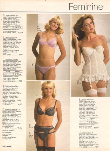 vintage 80 s catalog bras panties lingerie photo clipping ads prints ebay