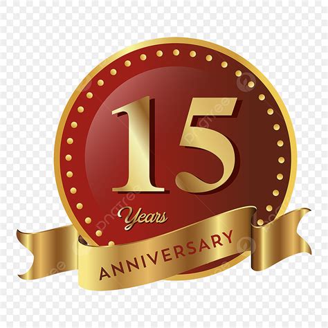 15th Anniversary Vector Png Images 15th Anniversary Badge Logo Icon