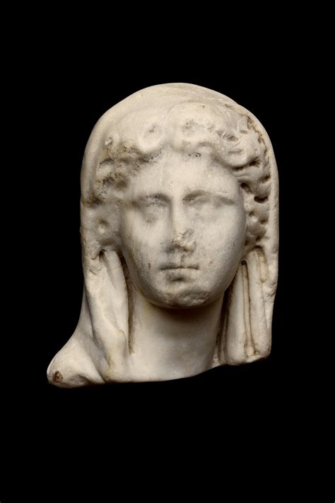 A Roman Marble Head Of A Woman Circa 3rd Century Ad Ancient