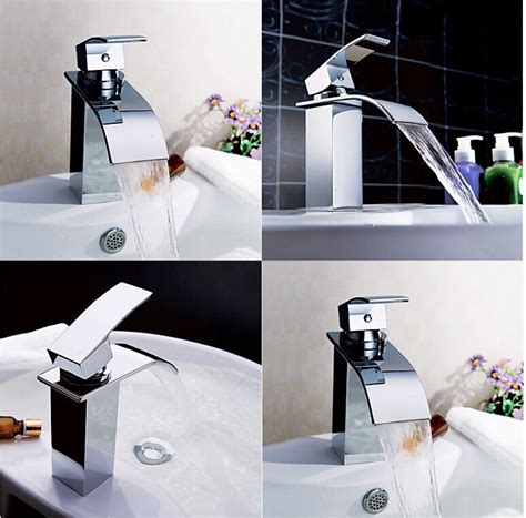 Explore bathroom sink accessory fixtures from delta faucet including soap & lotion dispensers update your bathroom with the addition of stunning bathroom sink accessories like lotion & soap. Free Shipping Chrome Brass Waterfall Bathroom Basin Faucet ...