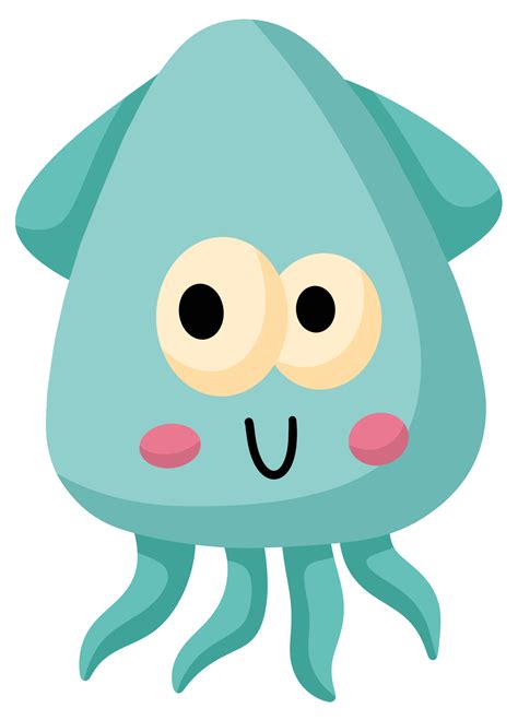 Cute Squid Cartoon Icon 18818998 Png